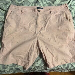 Aeropostale Salmon Pink Shorts with Blue dot design size 38
